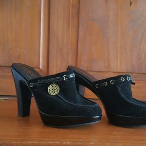 Coach sued clogs platform shoe A3622 Jodey